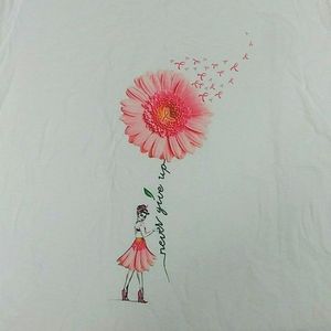 Never Give Up Breast Cancer V- Neck Tee